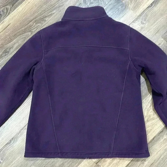 L.L. Bean Women's Full Zip Fleece Jacket Purple/Plum size Medium-Reg Polartec - Picture 9 of 14